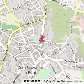 Mappa Via Duca d'Aosta, 9, 95037 San Giovanni la Punta, Catania (Sicilia)