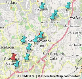 Mappa Via Pisa, 95037 San Giovanni La Punta CT, Italia (2.68917)