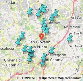 Mappa Via Pisa, 95037 San Giovanni La Punta CT, Italia (2.2265)