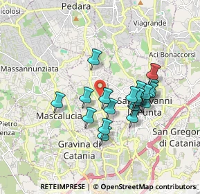 Mappa Via dei Limoni, 95030 Tremestieri Etneo CT, Italia (1.647)