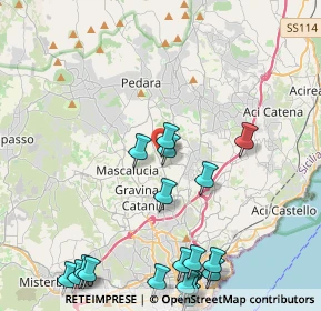 Mappa Via dei Limoni, 95030 Tremestieri Etneo CT, Italia (6.368)