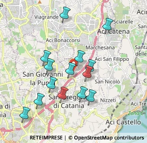 Mappa Via degli Oleandri, 95028 Valverde CT, Italia (1.96929)