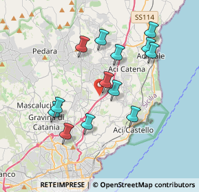 Mappa Via degli Oleandri, 95028 Valverde CT, Italia (3.93)