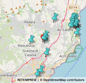 Mappa Via Nazario Sauro, 95037 San Giovanni La Punta CT, Italia (5.3945)