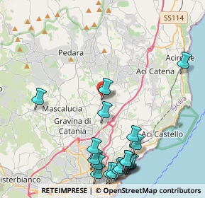 Mappa Via Nazario Sauro, 95037 San Giovanni La Punta CT, Italia (6.01)
