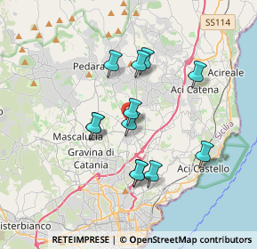 Mappa Via Nazario Sauro, 95037 San Giovanni La Punta CT, Italia (3.38333)