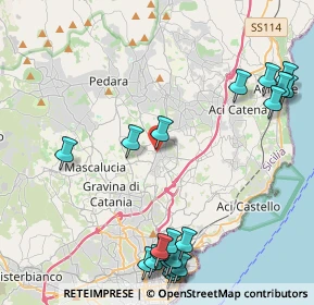 Mappa Via Nazario Sauro, 95037 San Giovanni La Punta CT, Italia (6.198)