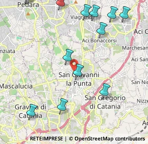 Mappa Via Nazario Sauro, 95037 San Giovanni La Punta CT, Italia (3.16071)