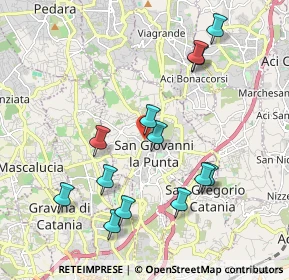 Mappa Via Nazario Sauro, 95037 San Giovanni La Punta CT, Italia (2.27308)