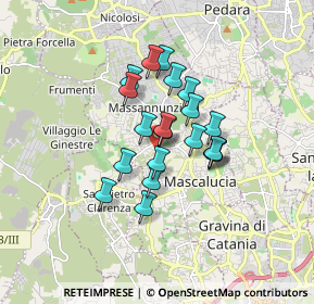 Mappa Via Calavà, 95030 Mascalucia CT, Italia (1.3475)