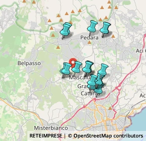 Mappa Via Calavà, 95030 Mascalucia CT, Italia (3.14176)