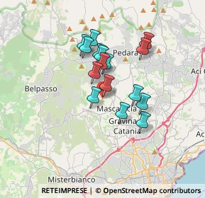 Mappa Via Calavà, 95030 Mascalucia CT, Italia (2.9675)