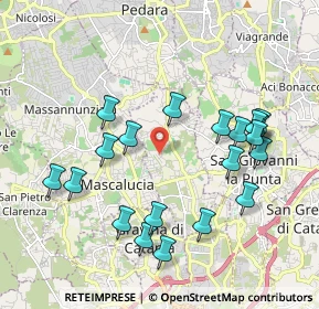 Mappa Via San José Maria Escrivá, 95030 Tremestieri Etneo CT, Italia (2.3005)
