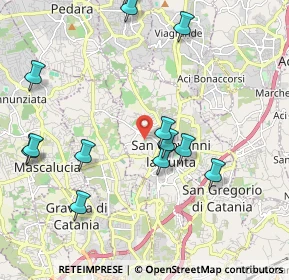 Mappa Via Maestrale, 95037 San Giovanni la punta CT, Italia (2.57692)