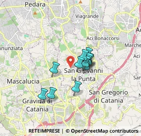Mappa Via Maestrale, 95037 San Giovanni la punta CT, Italia (1.26917)
