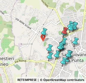 Mappa Via Maestrale, 95037 San Giovanni la punta CT, Italia (0.605)