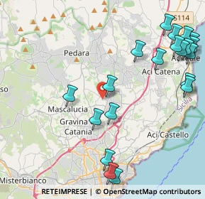 Mappa Via Maestrale, 95037 San Giovanni la punta CT, Italia (6.087)