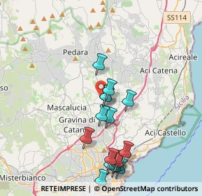 Mappa Via Maestrale, 95037 San Giovanni la punta CT, Italia (4.44938)