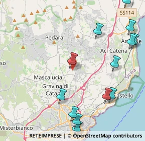 Mappa Via Maestrale, 95037 San Giovanni la punta CT, Italia (6.11385)