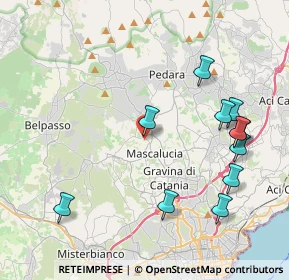 Mappa Via Ugo Foscolo, 95030 Mascalucia CT, Italia (5.09455)