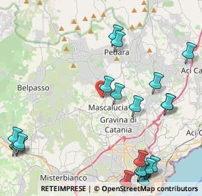 Mappa Via Ugo Foscolo, 95030 Mascalucia CT, Italia (6.471)