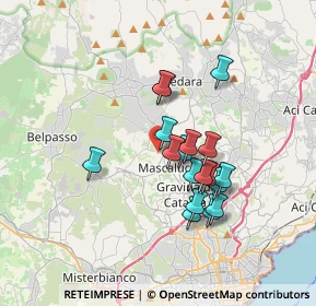 Mappa Via Ugo Foscolo, 95030 Mascalucia CT, Italia (3.20056)