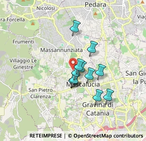 Mappa Via Ugo Foscolo, 95030 Mascalucia CT, Italia (1.345)