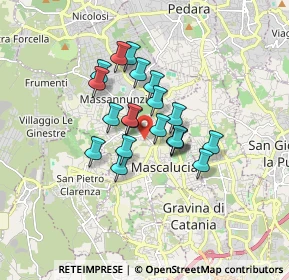 Mappa Via Ugo Foscolo, 95030 Mascalucia CT, Italia (1.3345)