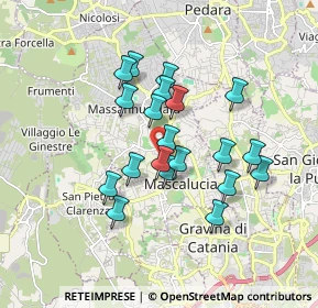 Mappa Via Ugo Foscolo, 95030 Mascalucia CT, Italia (1.644)