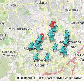 Mappa Via Trapani, 95030 Tremestieri Etneo CT, Italia (1.73333)