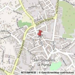 Mappa Via etna 59, 95037 San Giovanni la Punta, Catania (Sicilia)