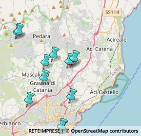 Mappa Via Taormina, 95037 San Giovanni La Punta CT, Italia (4.98636)