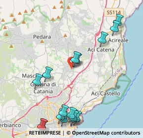 Mappa Via Taormina, 95037 San Giovanni La Punta CT, Italia (5.8575)