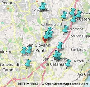 Mappa Via Taormina, 95037 San Giovanni La Punta CT, Italia (2.148)