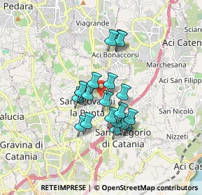 Mappa Via Taormina, 95037 San Giovanni La Punta CT, Italia (1.416)