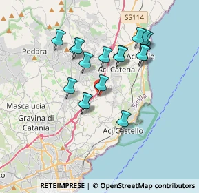 Mappa Via Etnea, 95028 Valverde CT, Italia (3.55118)