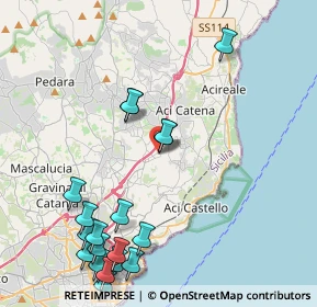 Mappa Via Etnea, 95028 Valverde CT, Italia (5.8775)