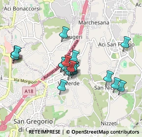 Mappa Via Etnea, 95028 Valverde CT, Italia (0.885)