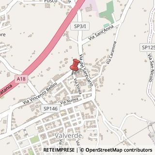 Mappa Via Etnea, 56, 95028 Valverde, Catania (Sicilia)