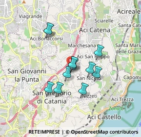 Mappa Via Etnea, 95028 Valverde CT, Italia (1.44333)