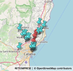 Mappa Via Etnea, 95028 Valverde CT, Italia (6.006)