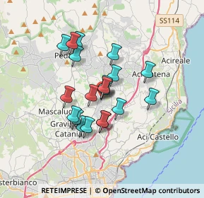 Mappa Via Aurora, 95030 San Giovanni La Punta CT, Italia (2.9085)