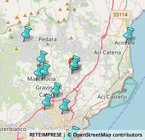 Mappa Via Aurora, 95030 San Giovanni La Punta CT, Italia (5.05917)