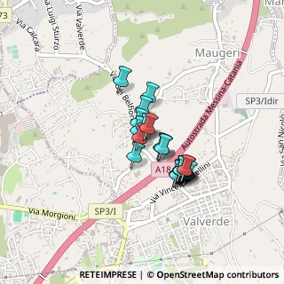 Mappa Via delle Rose, 95028 Valverde CT, Italia (0.36429)
