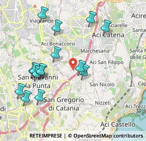 Mappa Via delle Rose, 95028 Valverde CT, Italia (2.39733)