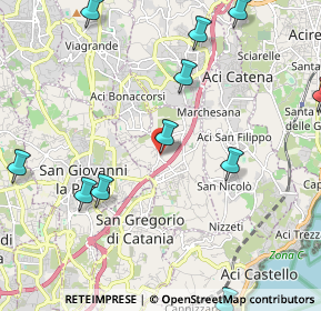 Mappa Via delle Rose, 95028 Valverde CT, Italia (2.99545)