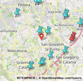 Mappa Via Mario Famà, 95037 San Giovanni la punta CT, Italia (2.89667)