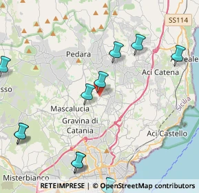 Mappa Via Mario Famà, 95037 San Giovanni la punta CT, Italia (5.99364)