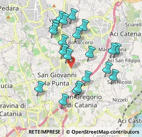 Mappa Via Marte, 95037 San Giovanni La Punta CT, Italia (2.0145)