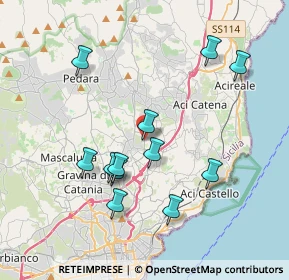 Mappa Via Marte, 95037 San Giovanni La Punta CT, Italia (4.1625)